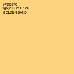 #FDD37C - Golden Sand Color Image
